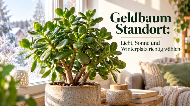 Geldbaum Standort: Licht, Sonne und Winterplatz richtig wählen