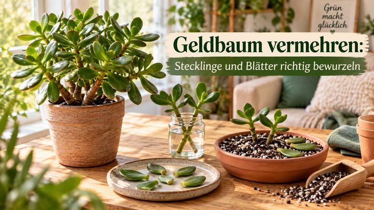 Geldbaum vermehren: Stecklinge und Blätter richtig bewurzeln