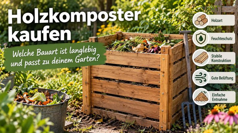 Holzkomposter kaufen: Welche Bauart langlebig ist und zu deinem Garten passt