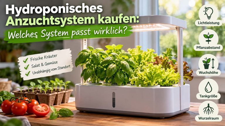 Hydroponisches Anzuchtsystem kaufen: Welches System passt wirklich?