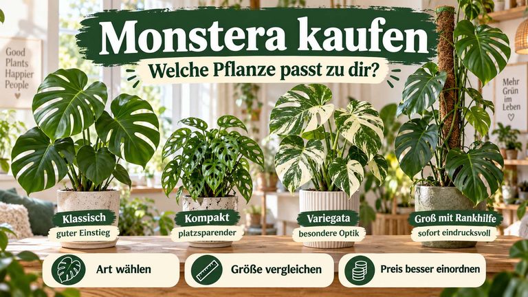 Monstera kaufen: Welche Pflanze passt zu dir?