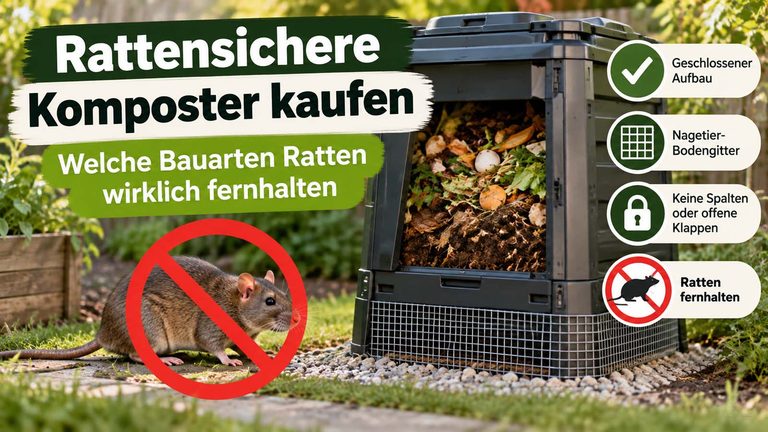 Rattensicheren Komposter kaufen: Welche Bauarten Ratten wirklich fernhalten