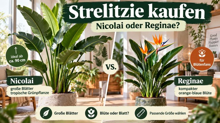 Strelitzie kaufen: Nicolai oder Reginae – welche passt zu dir?