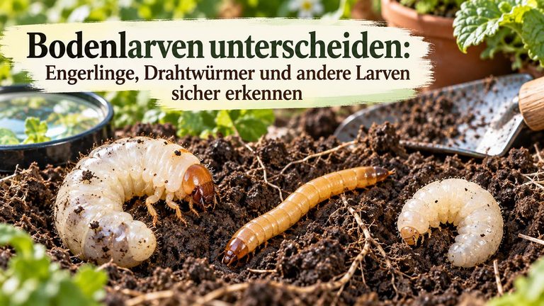 Bodenlarven unterscheiden: Engerlinge, Drahtwürmer und andere Larven sicher erkennen